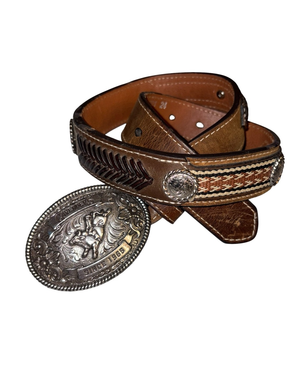 Kids leather belt